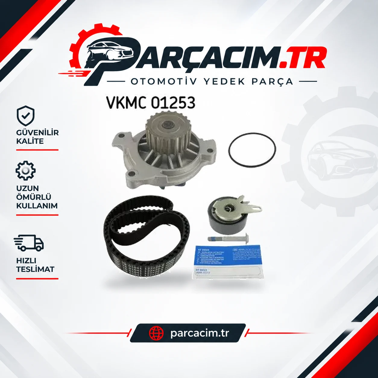 SKF Eksantrik Triger Kayış Seti+Devirdaim VKMC01253
