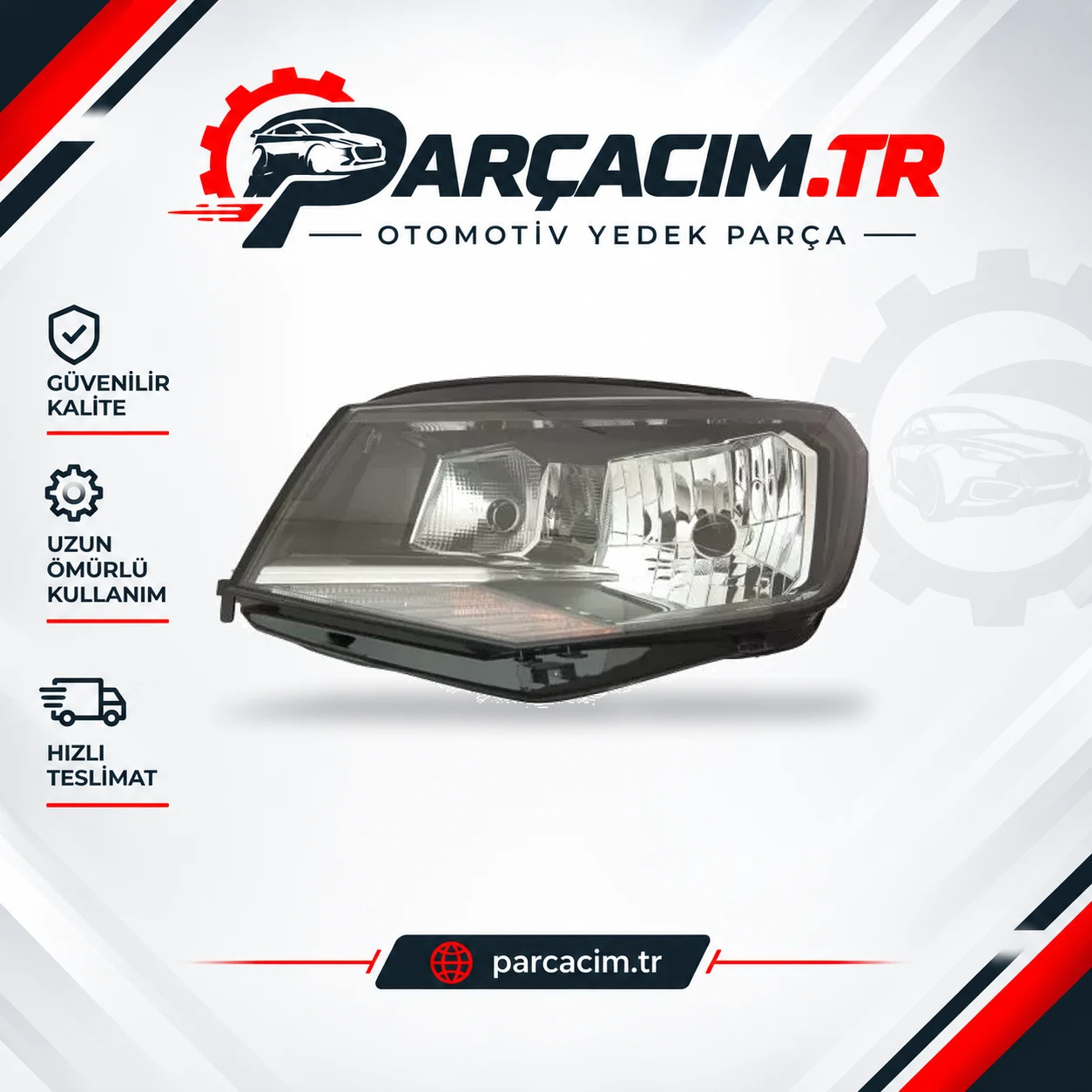 DEPO Ön Far Sol Motoru Üzerinde Siyah 44111AGLMLDEM2