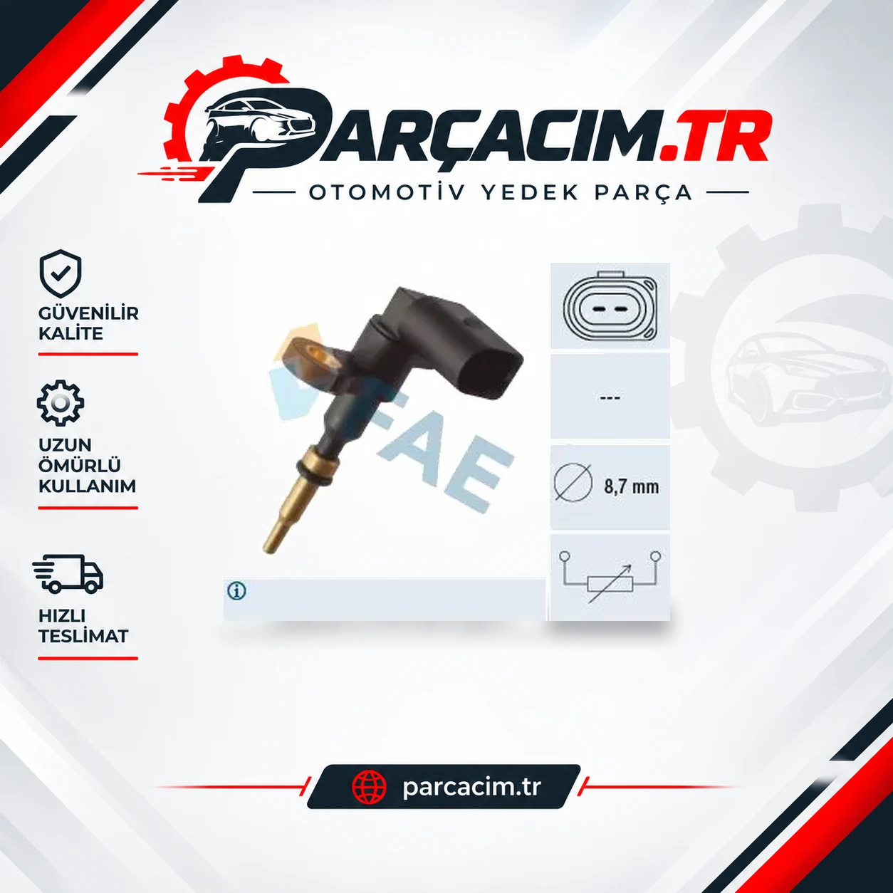 FAE Hararet Müşürü Siyah FAE 33895