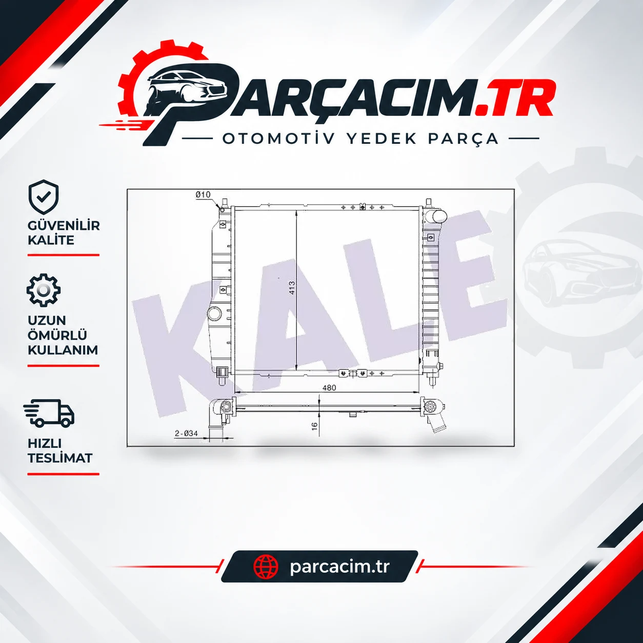 KALE Motor Su Radyatörü Otomatik 354800