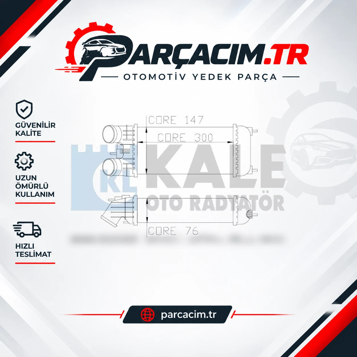 KALE Turbo Radyatörü Intercooler 344600