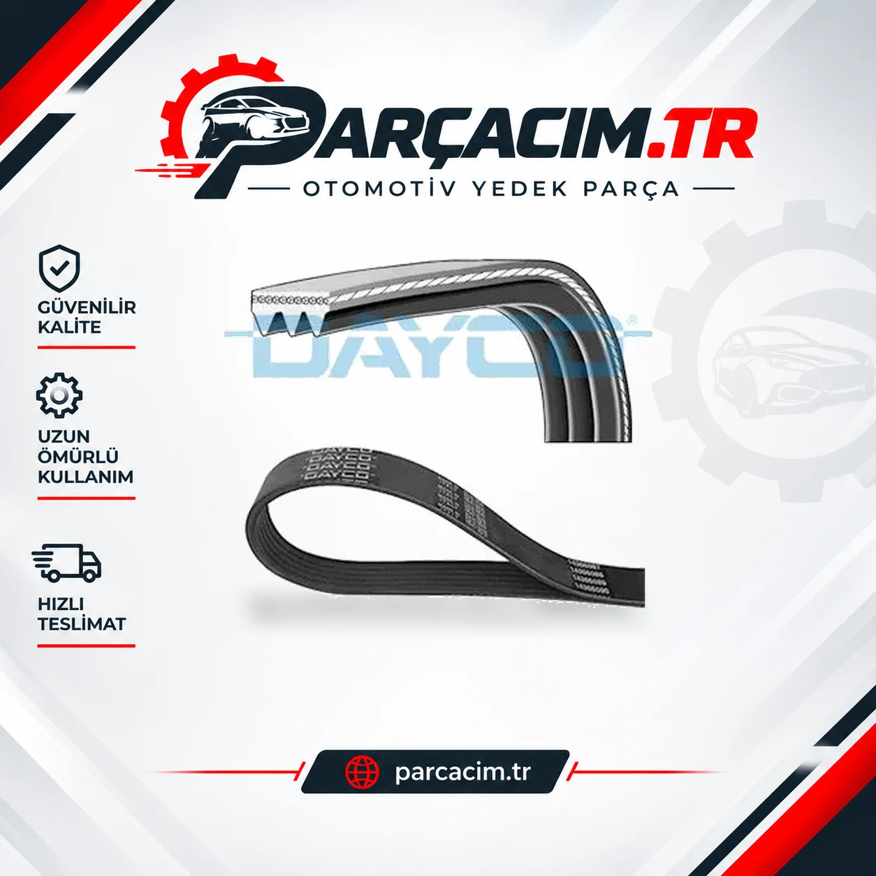 DAYCO Alternatör V Kayışı Kanallı 3PK863EE