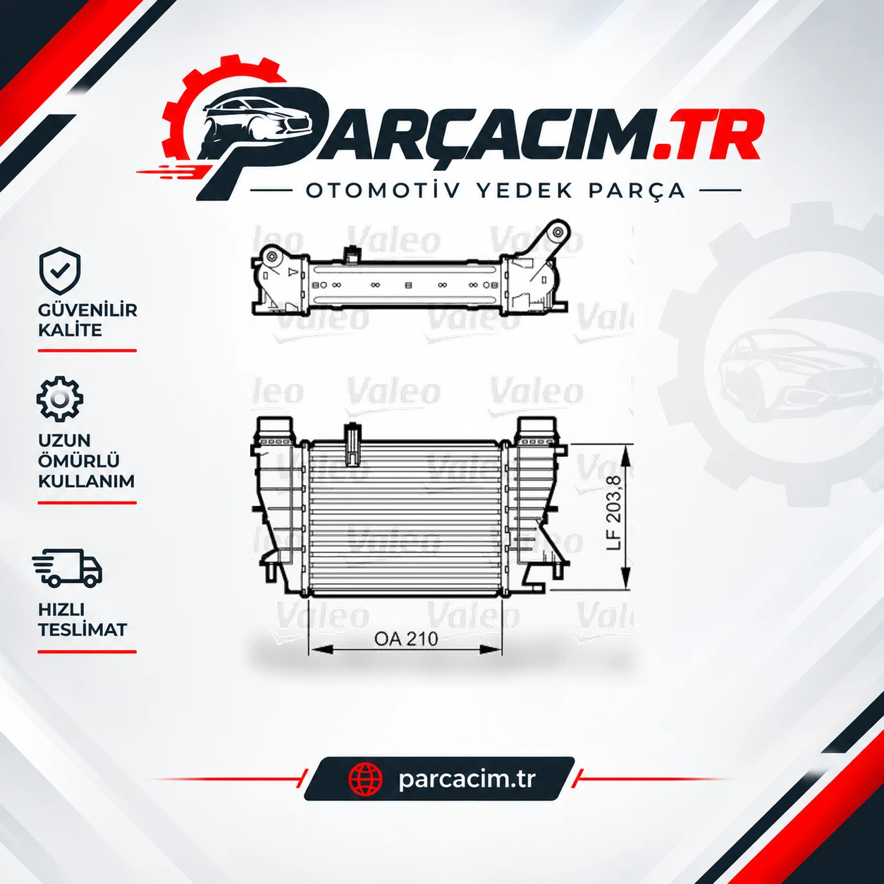 VALEO Turbo Radyatörü İntercooler 818264