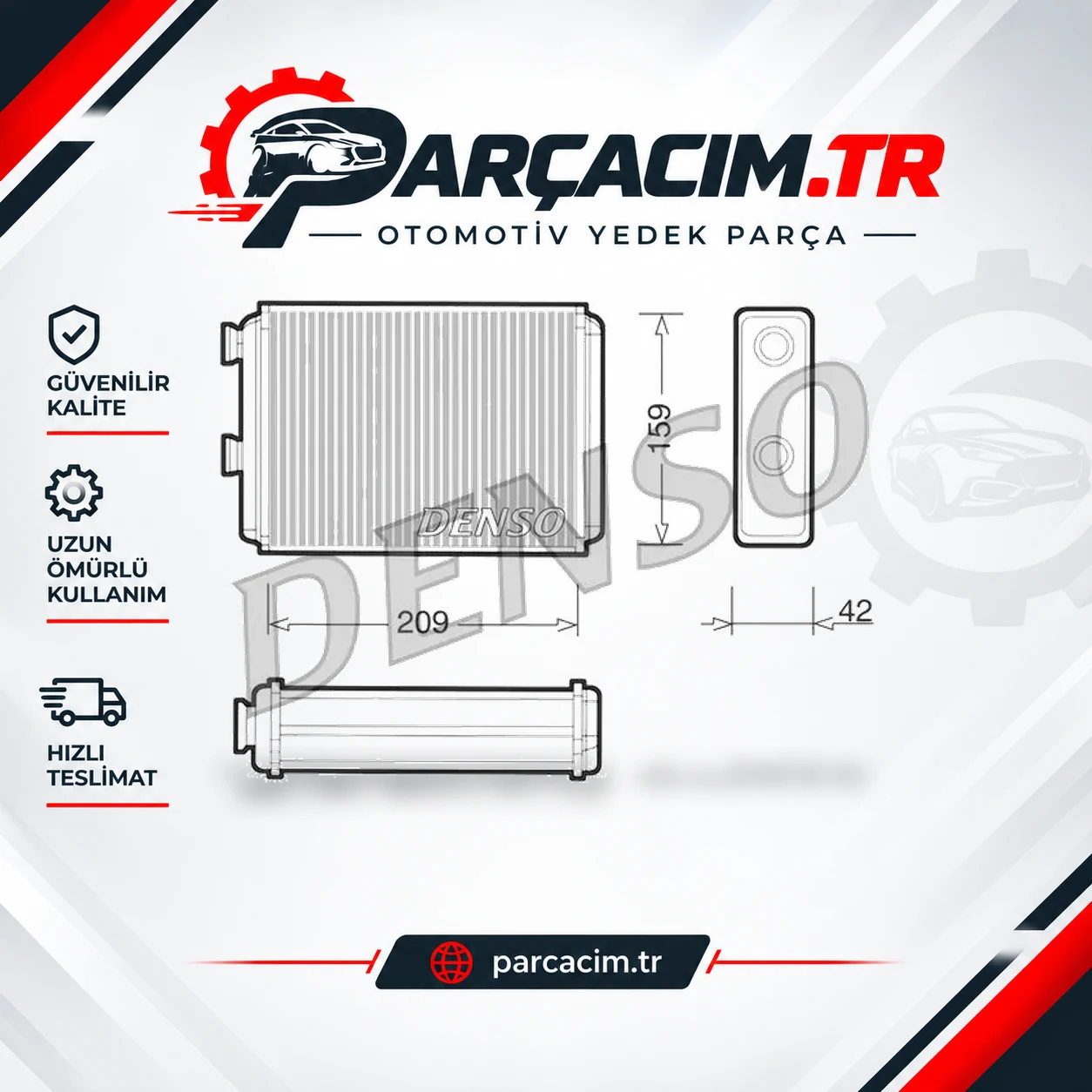DENSO Kalorifer Radyatörü DRR09070