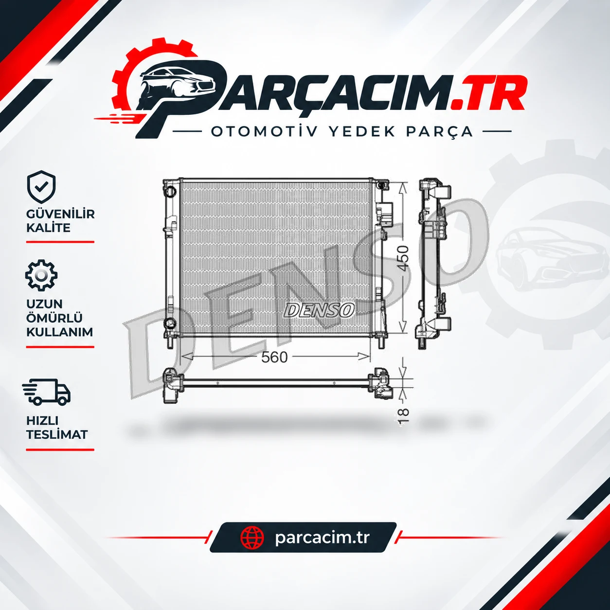 DENSO Radyatör Su Klimalı Mekanik DRM23095