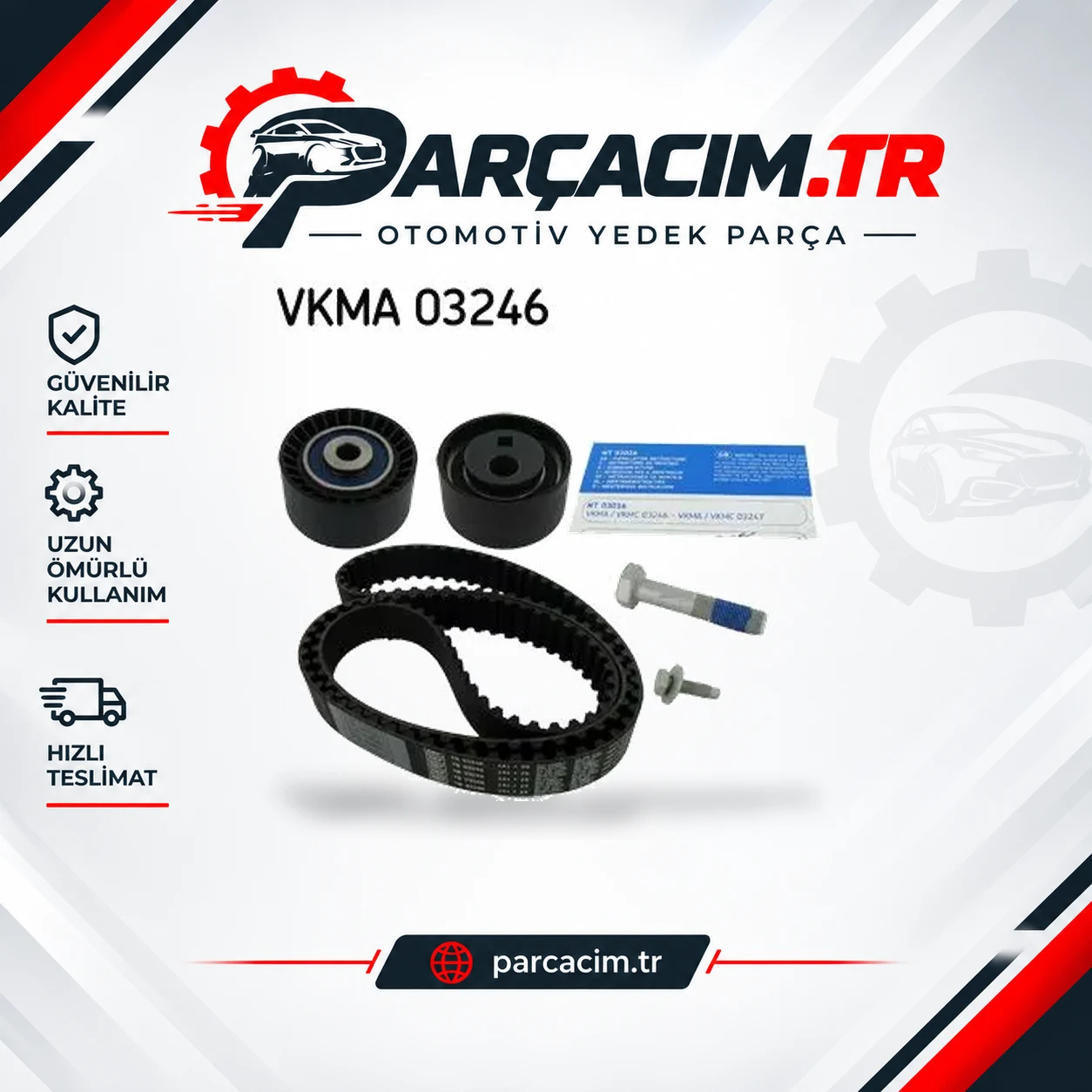 SKF Eksantrik Kayış Triger Seti 141-254 VKMA03246