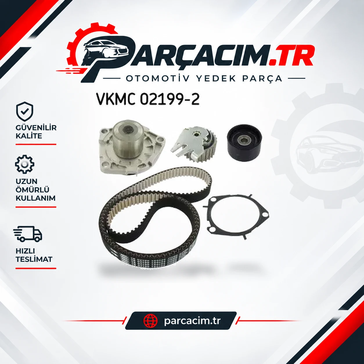 SKF Eksantrik Triger Kayış Seti+Su Pompası VKMC02199-2