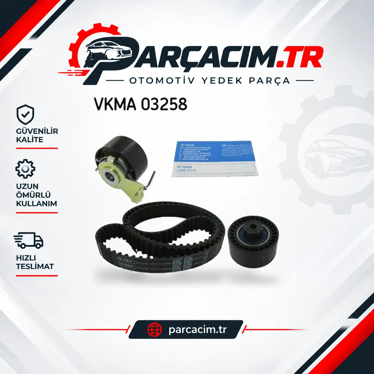 SKF Eksantrik Triger Kayış Seti VKMA03258