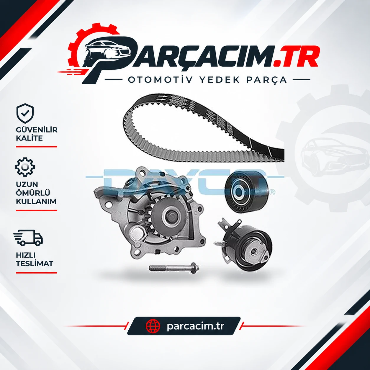 DAYCO Eksantrik Triger Kayış Seti+Su Pompası KTBWP7150