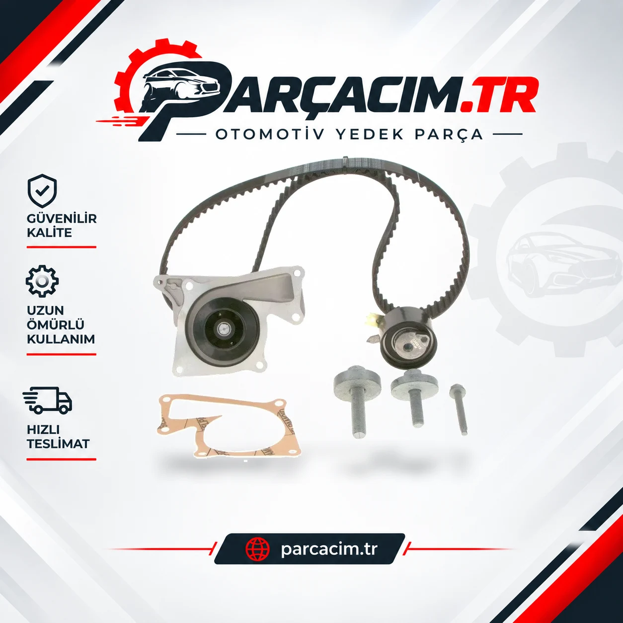 BOSCH Eksantrik Triger Kayış Seti+Su Pompası 1987946942