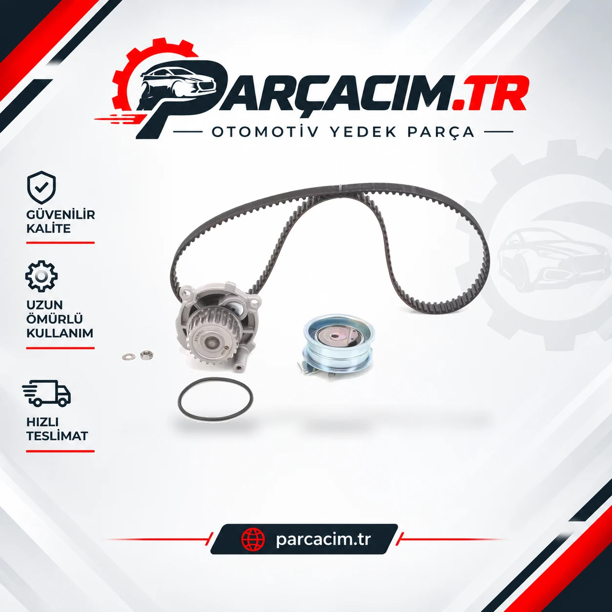 BOSCH Eksantrik Triger Kayış Seti+Su Pompası 1987946921