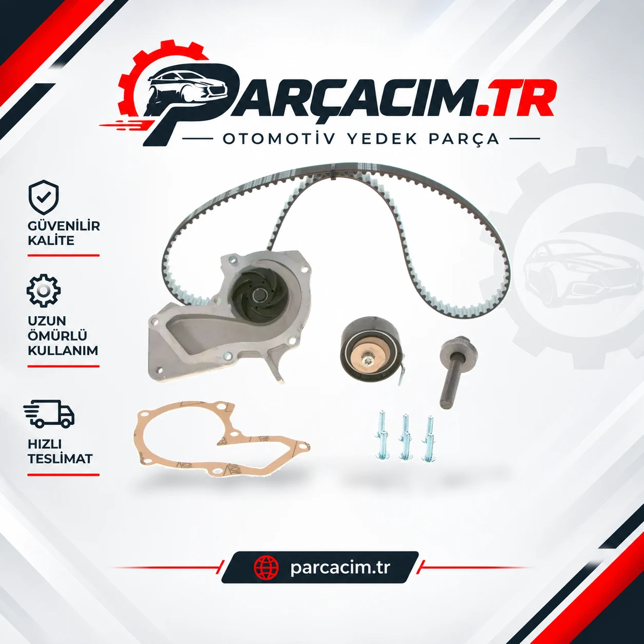 BOSCH Eksantrik Triger Kayış Seti+Su Pompası 1987946905