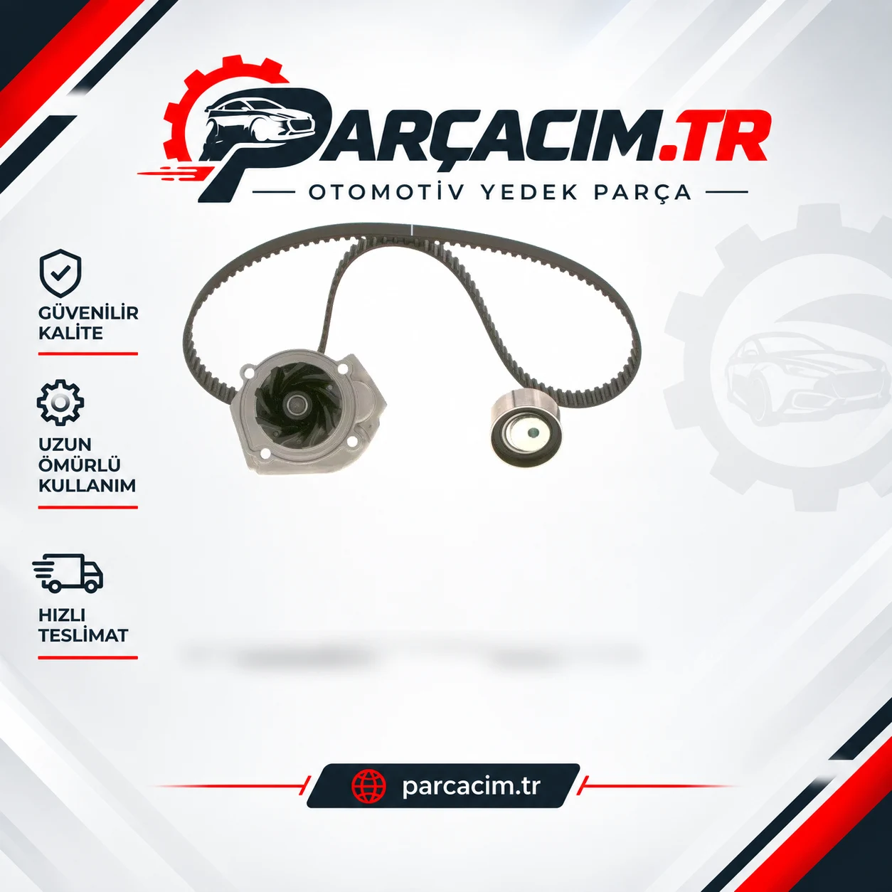 BOSCH Eksantrik Triger Kayış Seti+Su Pompası 1987946386-1987946467