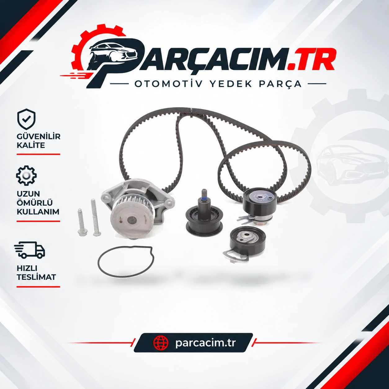 BOSCH Eksantrik Triger Kayış Seti+Su Pompası 036109181B Dahil Değil 1987946412