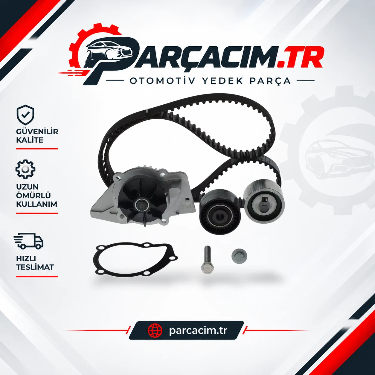 BOSCH Eksantrik Triger Kayış Seti+Su Pompası 1987946405