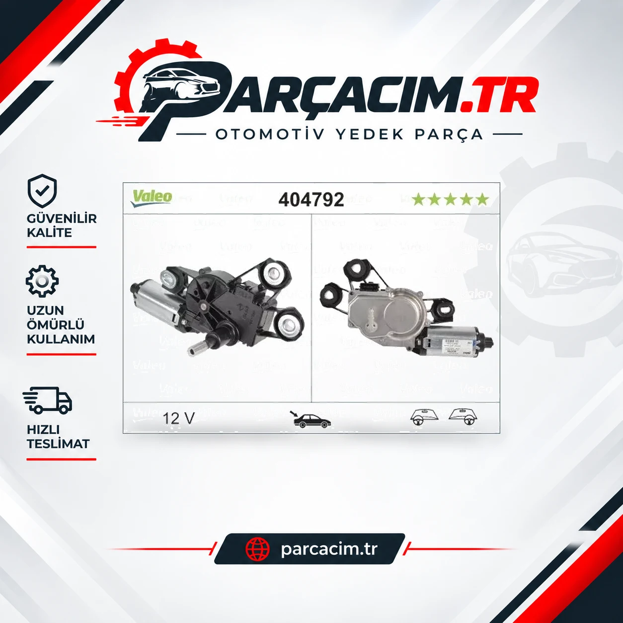 VALEO Arka Cam Silecek Motoru 404792