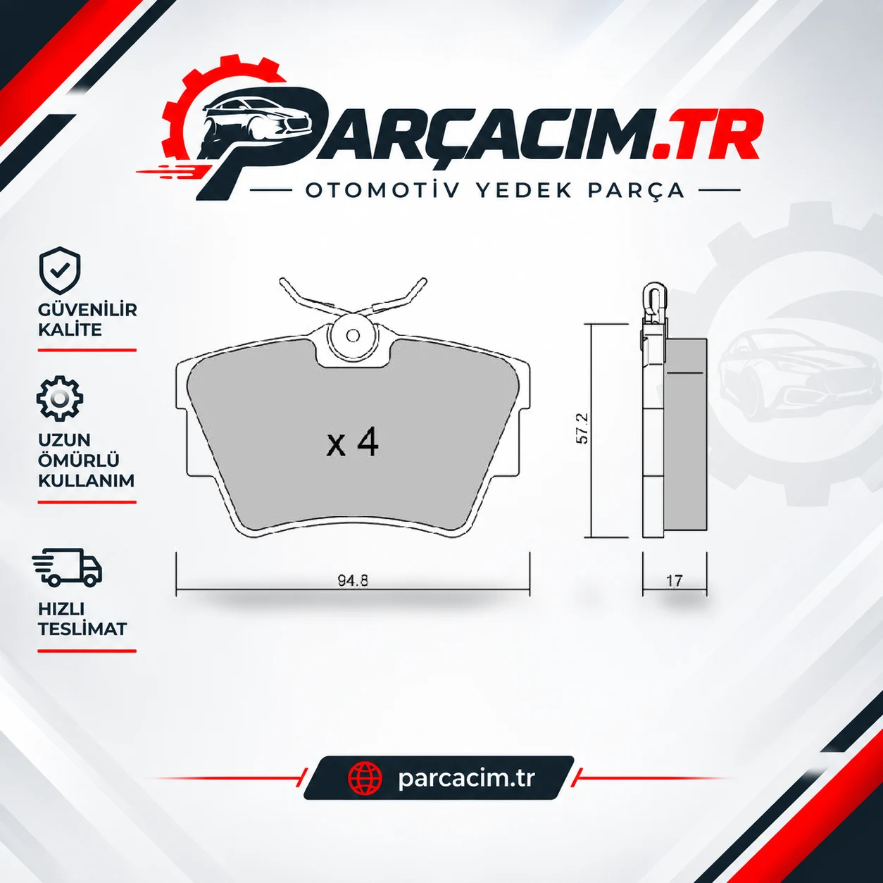 AISIN Arka Fren Balatası Tk Disk BPNI-2006