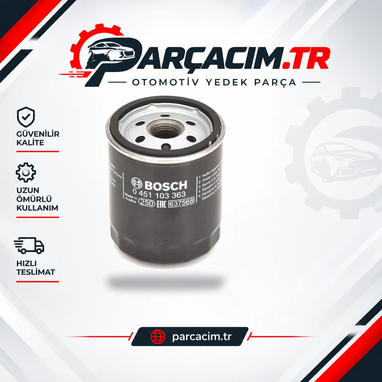 BOSCH Yağ Filtre 0451103363