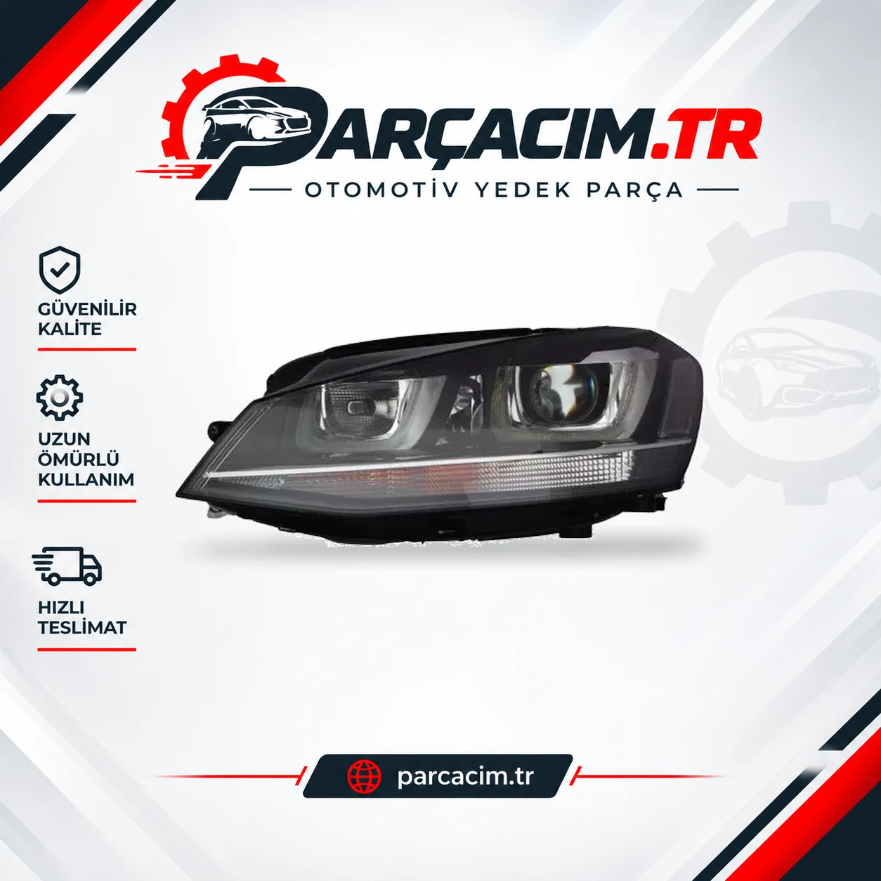DEPO Far Bi-Xenon Ayarlı Sol Led 44111J1LMLEAM2