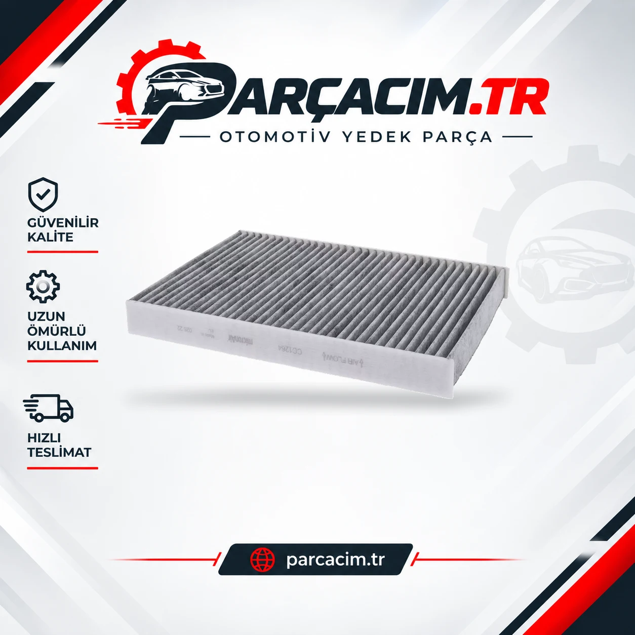 CORTECO Polen Filtre Karbonlu 80000713