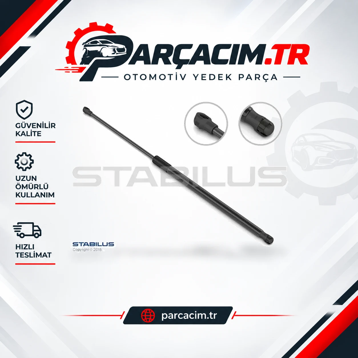 STABILUS Bagaj Amortisörü Takım 2 Adet 0685VR