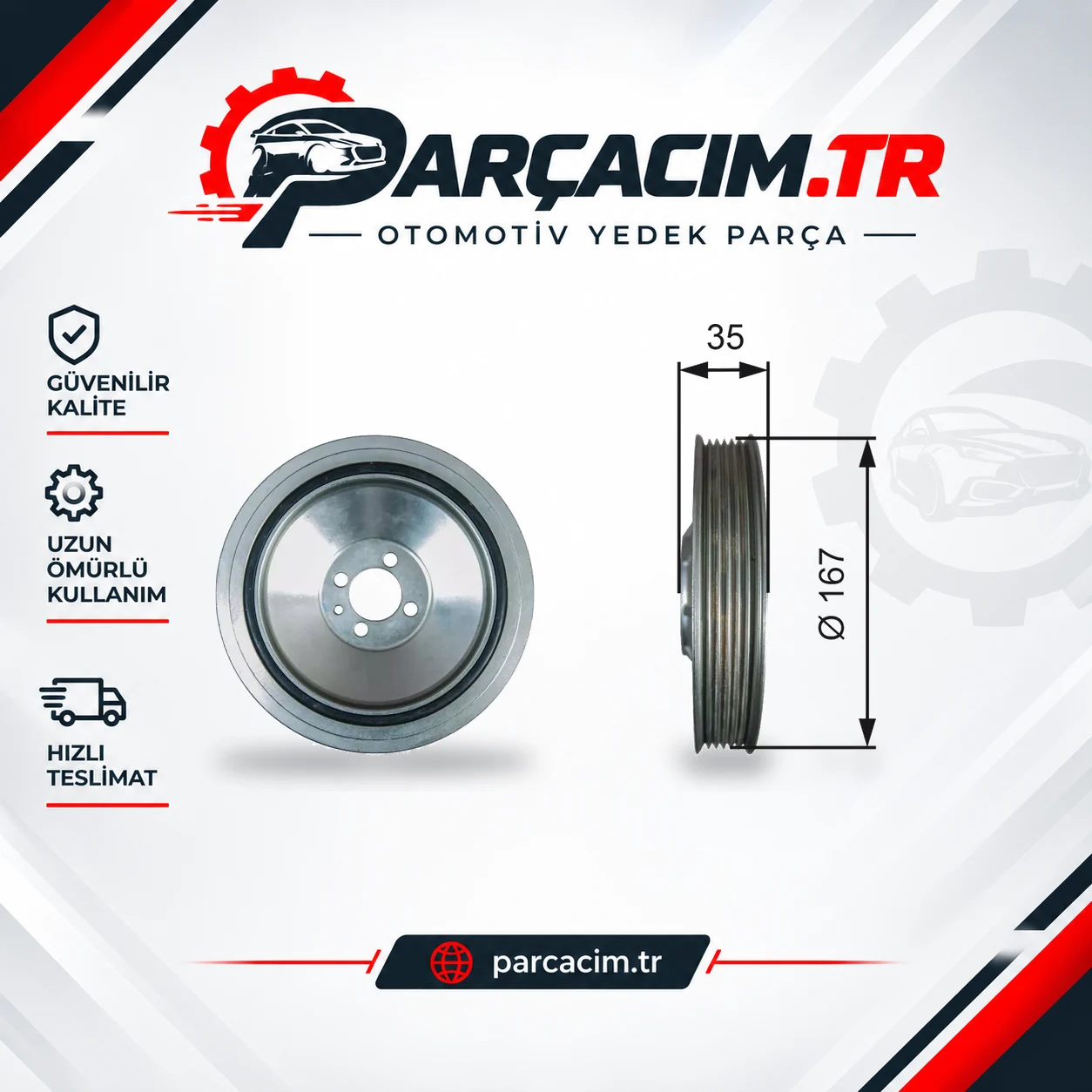 GATES Krank Kasnağı TVD1135