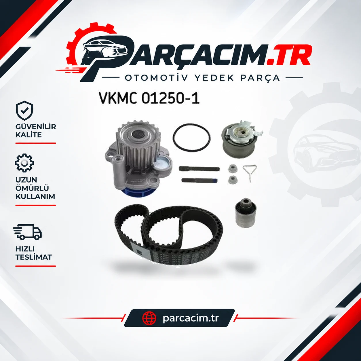 SKF Eksantrik Triger Kayış Gergi Seti+Devirdaim VKMC01250-1