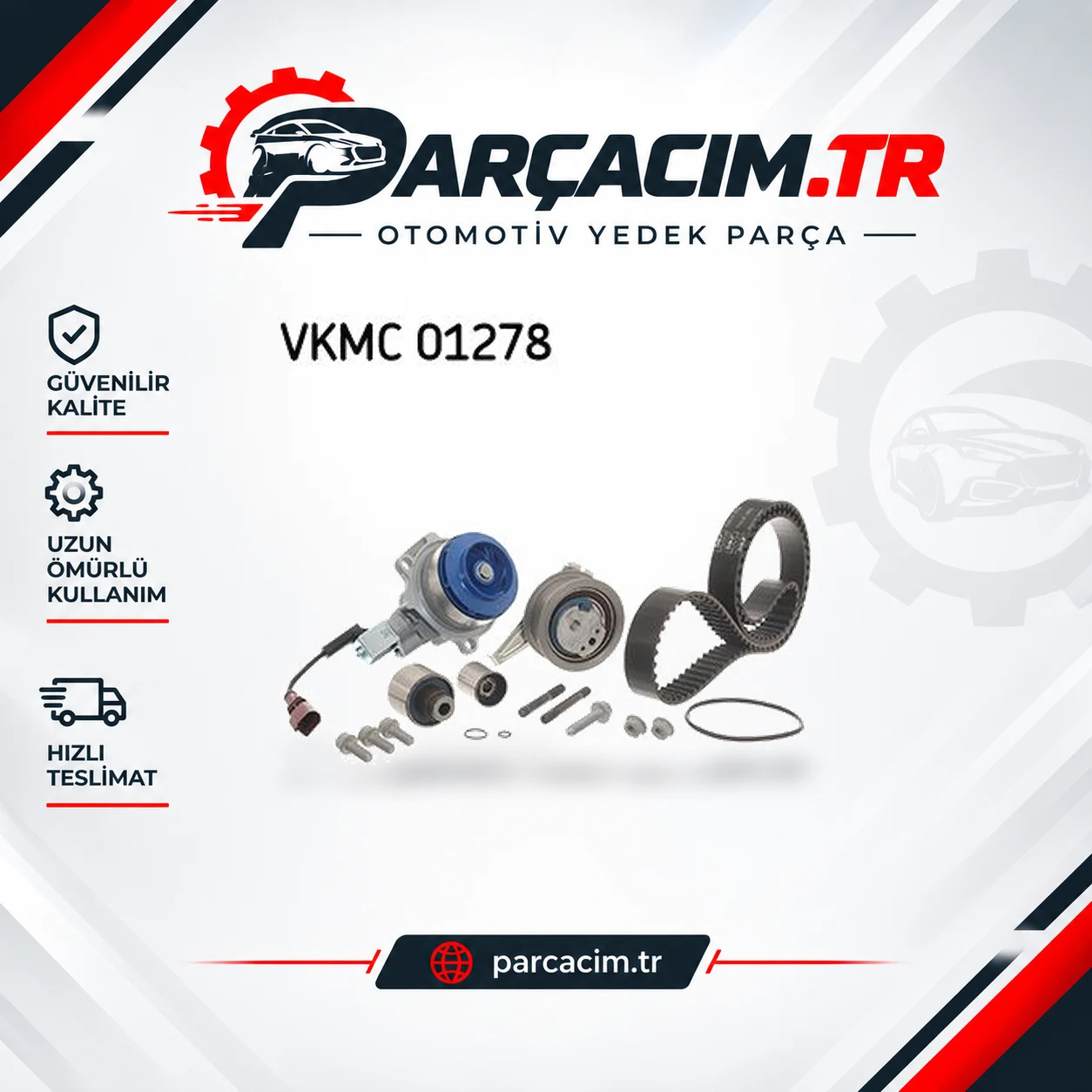 SKF Eksantrik Triger Kayış Seti+Devirdaim VKMC 01278
